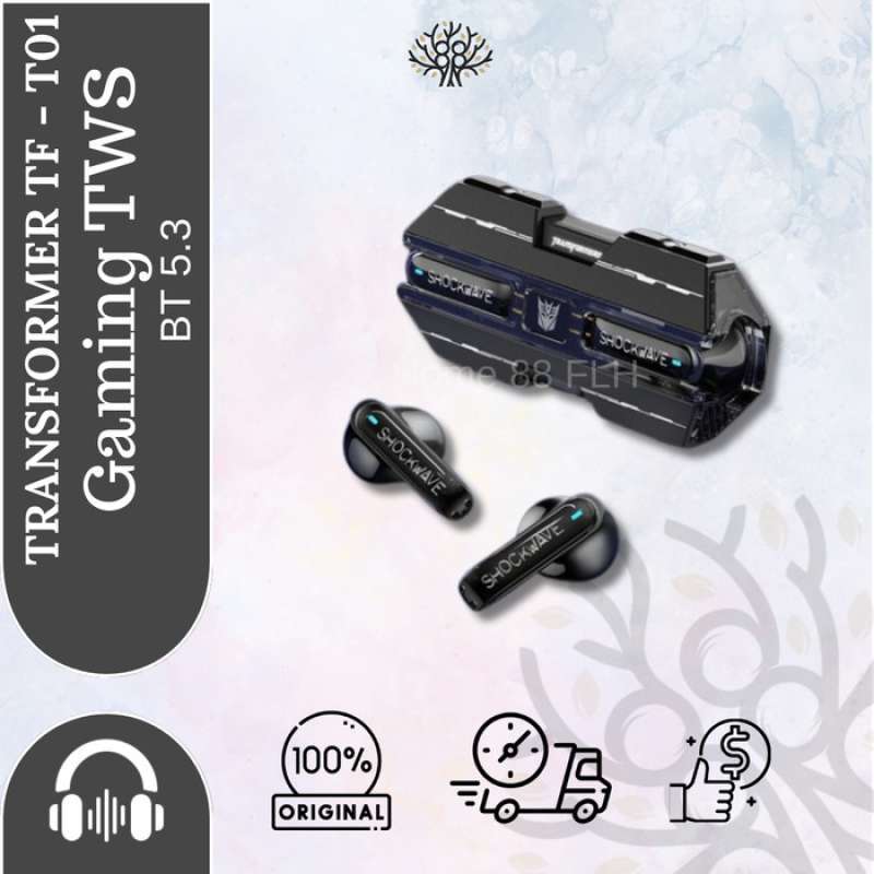 Jual Transformers TF T01 Gaming Headset TWS Wireless Earphone