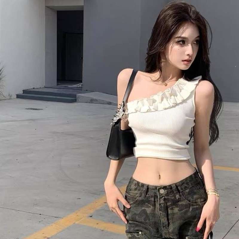 Jual Tanktop Korean Style Croptop Atasan Wanita 356 Putih Di Seller Rpstore Margalaksana Kab. Tasikmalaya Blibli