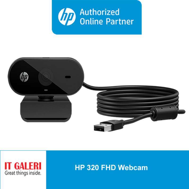 Promo webcam external HP 320 FHD Webcam Full HD Garansi resmi Diskon 23% di  Seller Golia Store - Kalibata, Kota Jakarta Selatan | Blibli