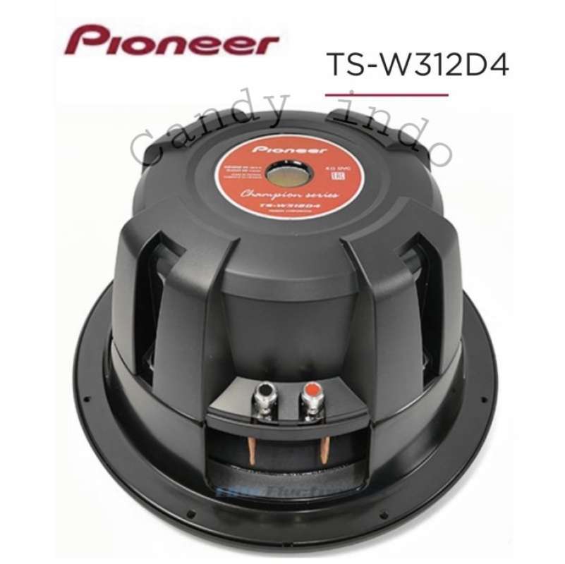 Subwoofer Pioneer 12 Inch Ts W312D4 Double Coil Dual 4 Ohm Tsw312D4 Terlaris