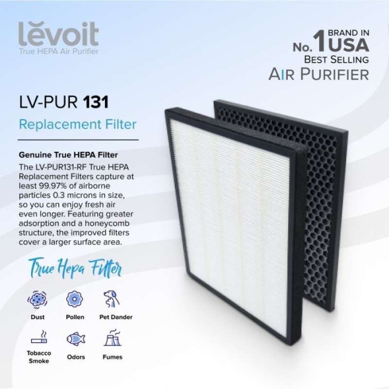 Promo Levoit LV PUR131 True HEPA Replacement Filter Genuine USA