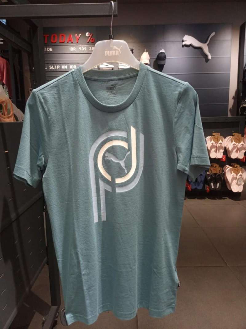 Kaos Casual Puma Puma Graphic P Tee Bold Blue 681716 48