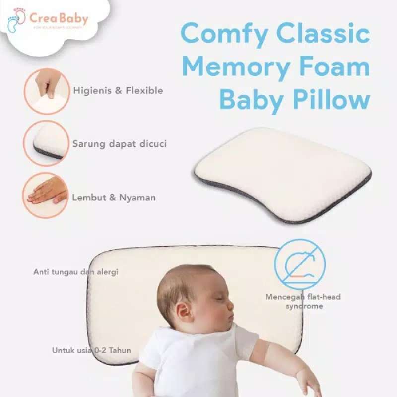 Jual Crea Baby Comfy Classic Memory Foam Baby Pillow Bantal Peang Bayi Di Seller Kanzahana Store Koja Utara Kota Jakarta Utara Blibli