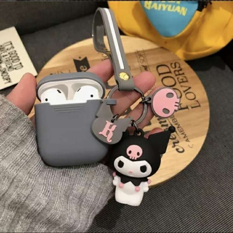 Jual CASE INPODS 12 SOFT SILICONE CASING KEYCHAIN AIRPODS 2 1
