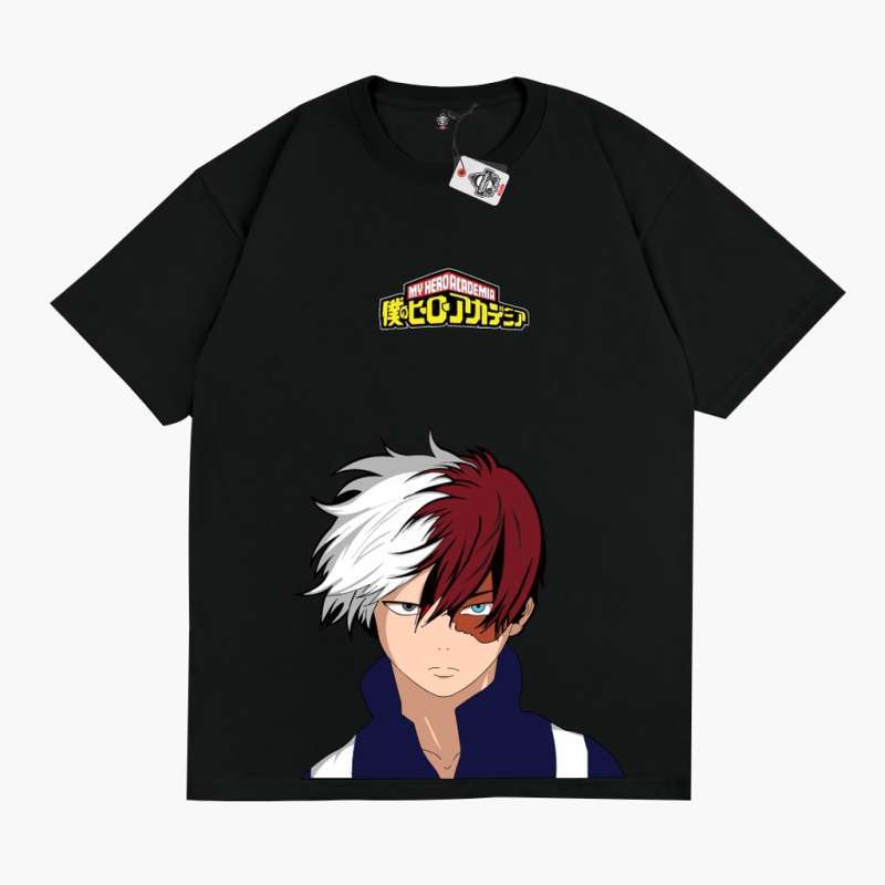 KRMK Kaos T Shirt Anime MY HERO ACADEMIA BOKU NO HERO SHOTO TODOROKI Kaos  Anime