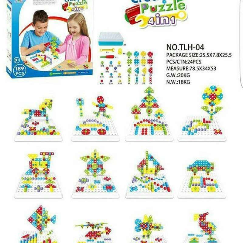 Creative puzzle outlet 4 in 1