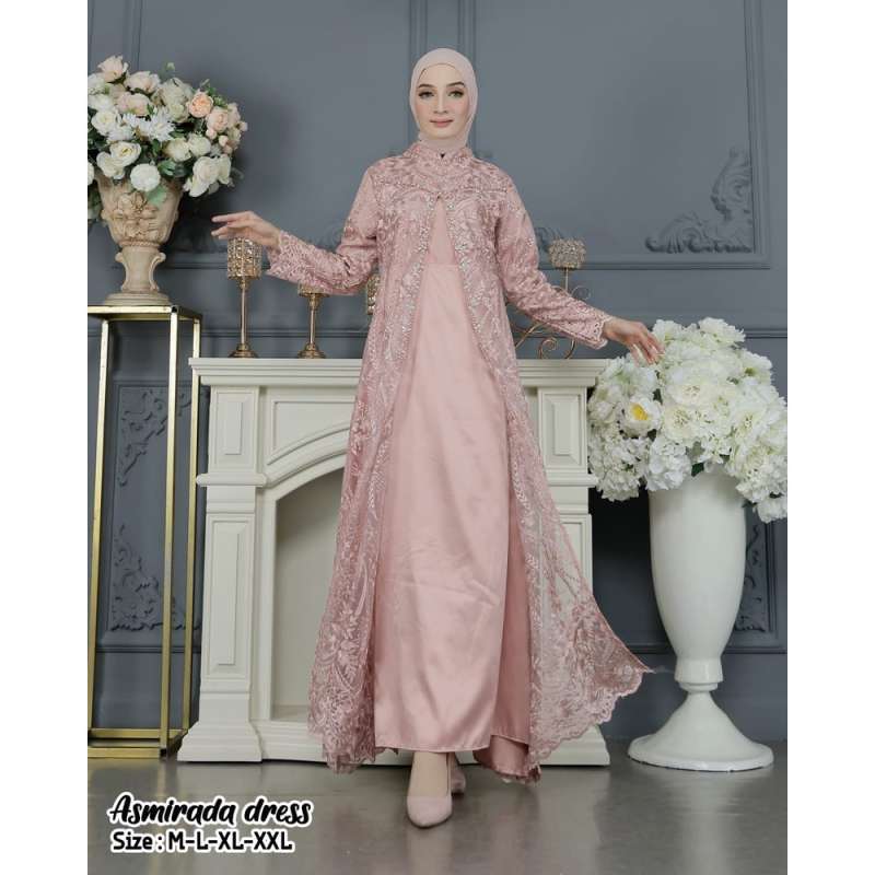 Dress pesta warna rose gold best sale