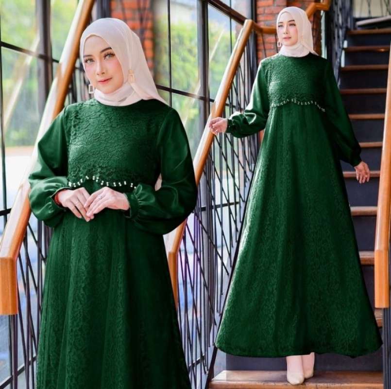 Jual long deals dress pesta