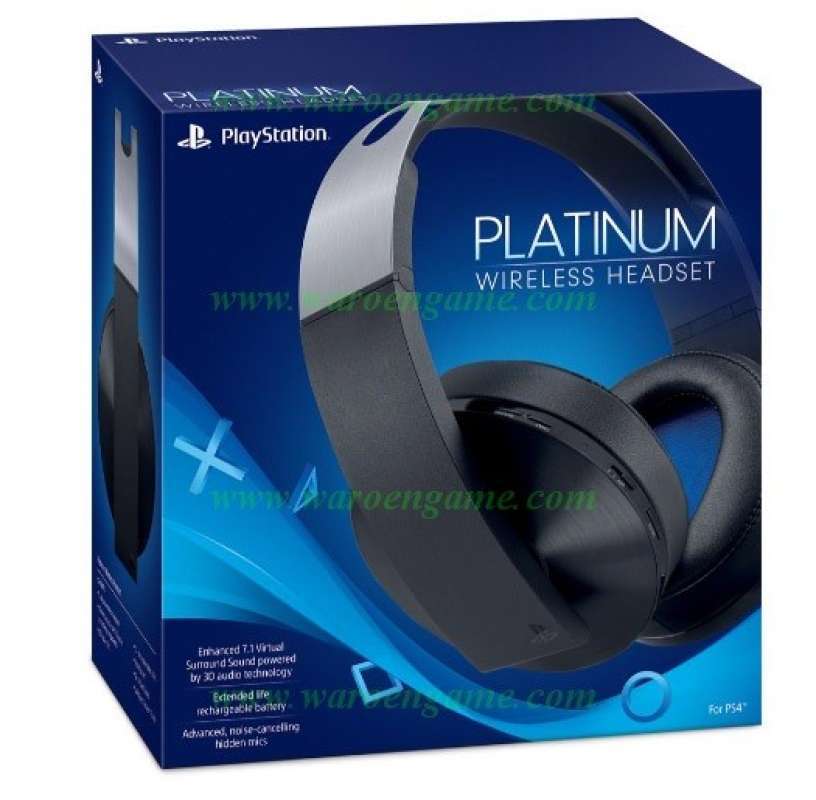 PlayStation 4 PS4 PS4 PRO PS4 Slim Platinum Wireless Headset Rare
