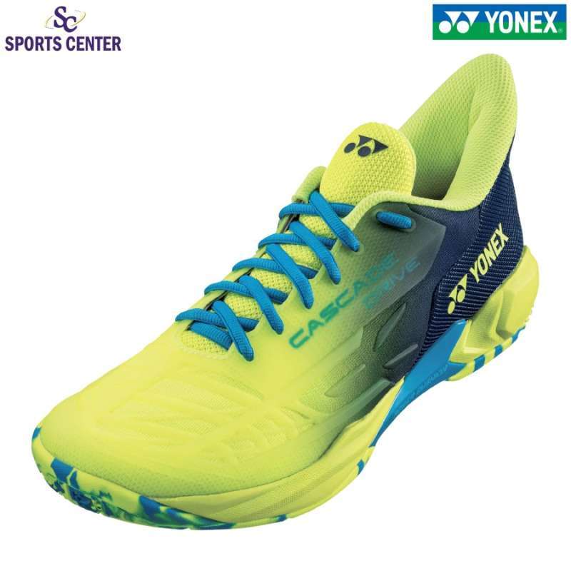New Sepatu Badminton Yonex Power Cushion Cascade Drive Yellow Blue