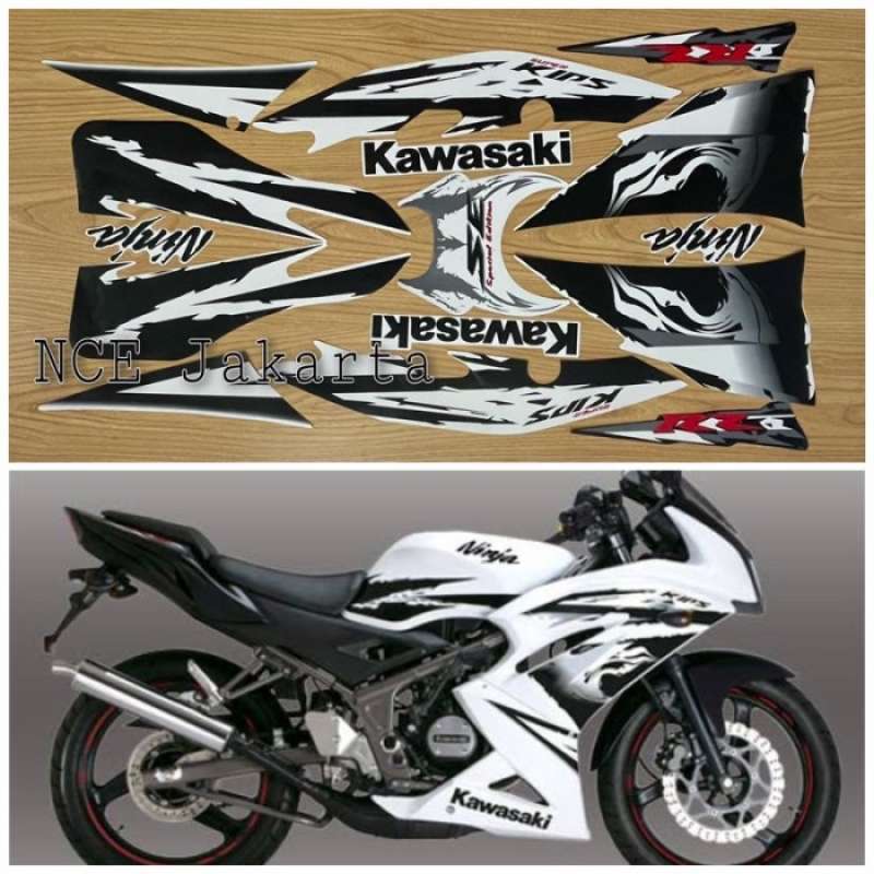 Promo Bisa Cod Striping Stiker Ninja Rr New Lis Putih Se 2012