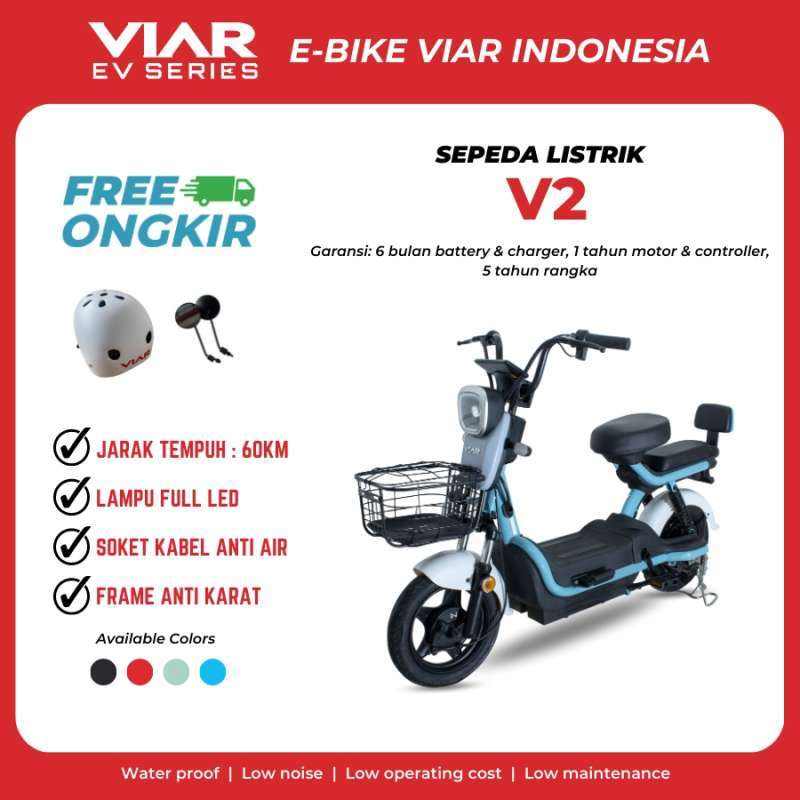 Jual Sepeda Listrik Viar V2 Original Garansi Resmi Di Seller E bike Viar Indonesia Baratajaya Kota Surabaya Blibli
