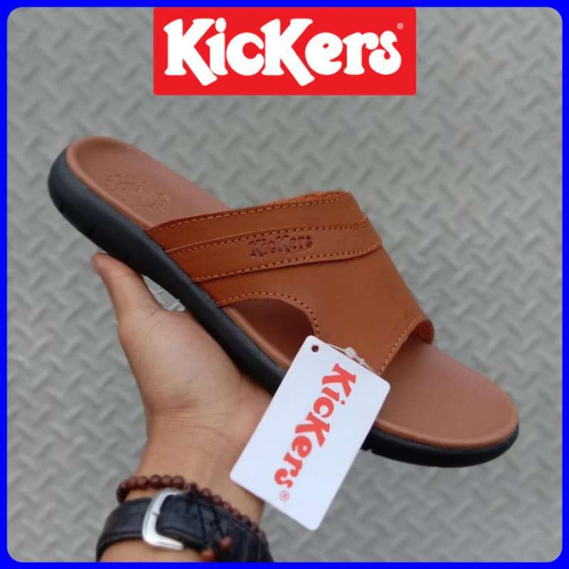 Jual sandal Kickers pria kulit asli sandal kulit asli sandal