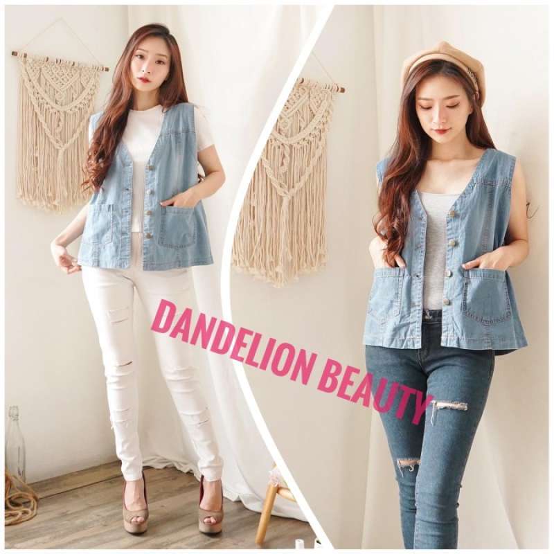 Vest shop jeans wanita
