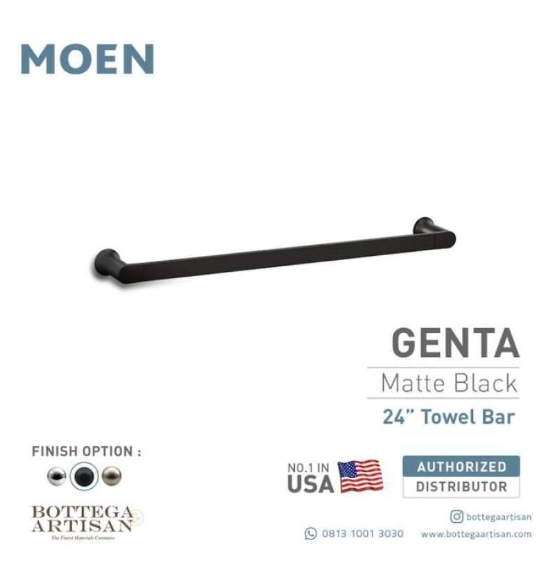 Jual Bath Accessories Moen Genta 24 Towel Bar Matte Black Bh3824bl Di Seller Bottega Artisan Pinang Kota Tangerang Blibli