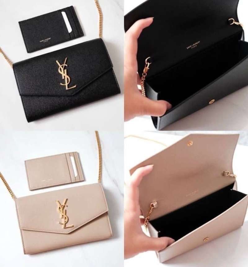 Yves Saint Laurent Uptown WOC Wallet on Chain Include Card