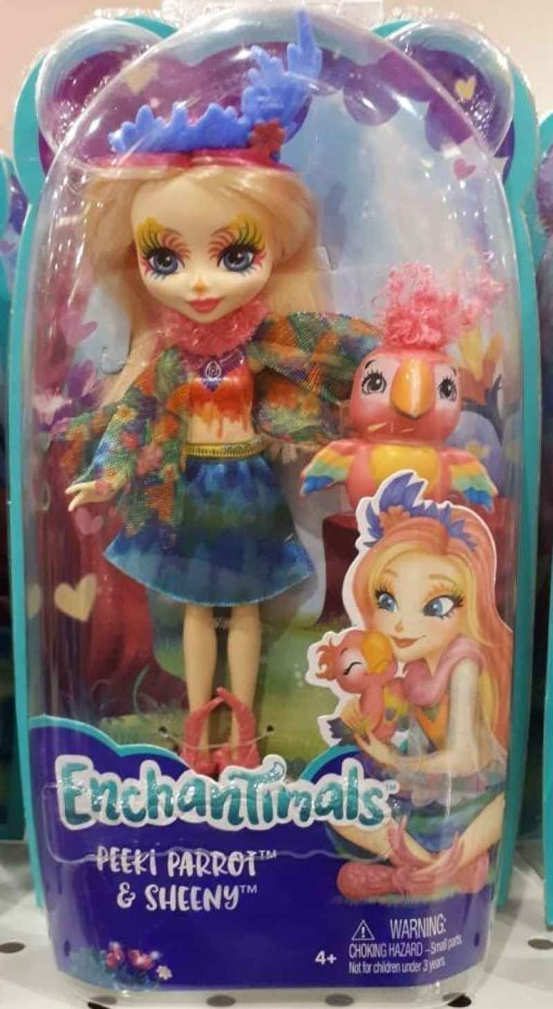 Enchantimals peeki parrot doll on sale