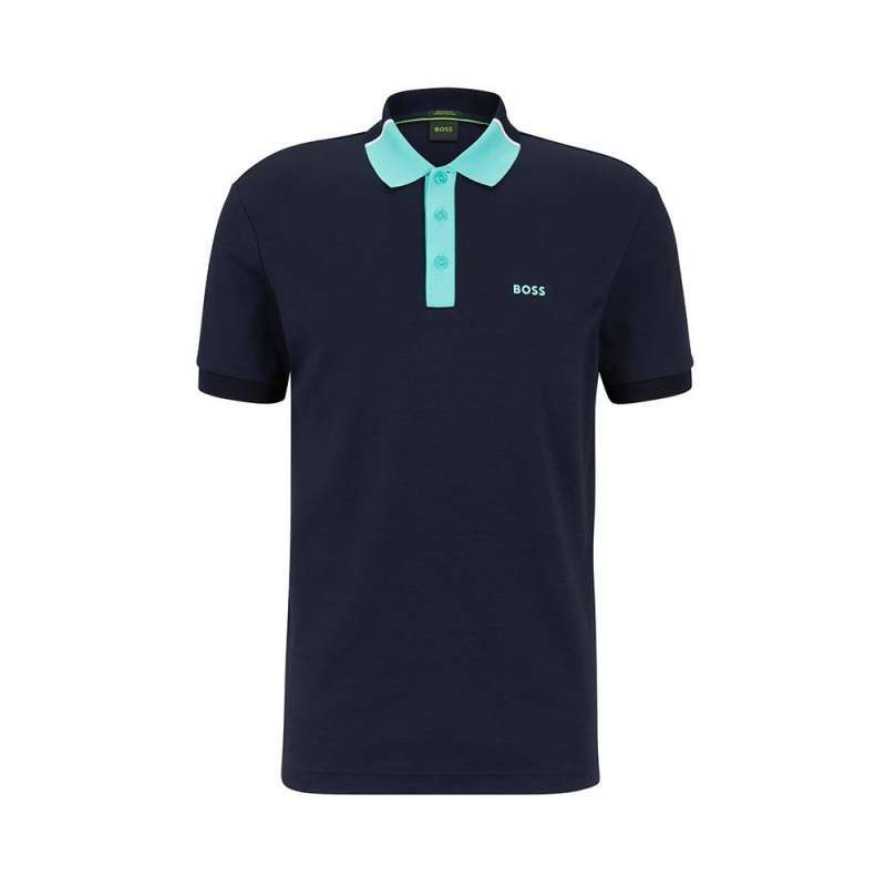 Promo Hugo Boss Paddy 3 Regular Fit Polo Shirt Navy Diskon 34 di