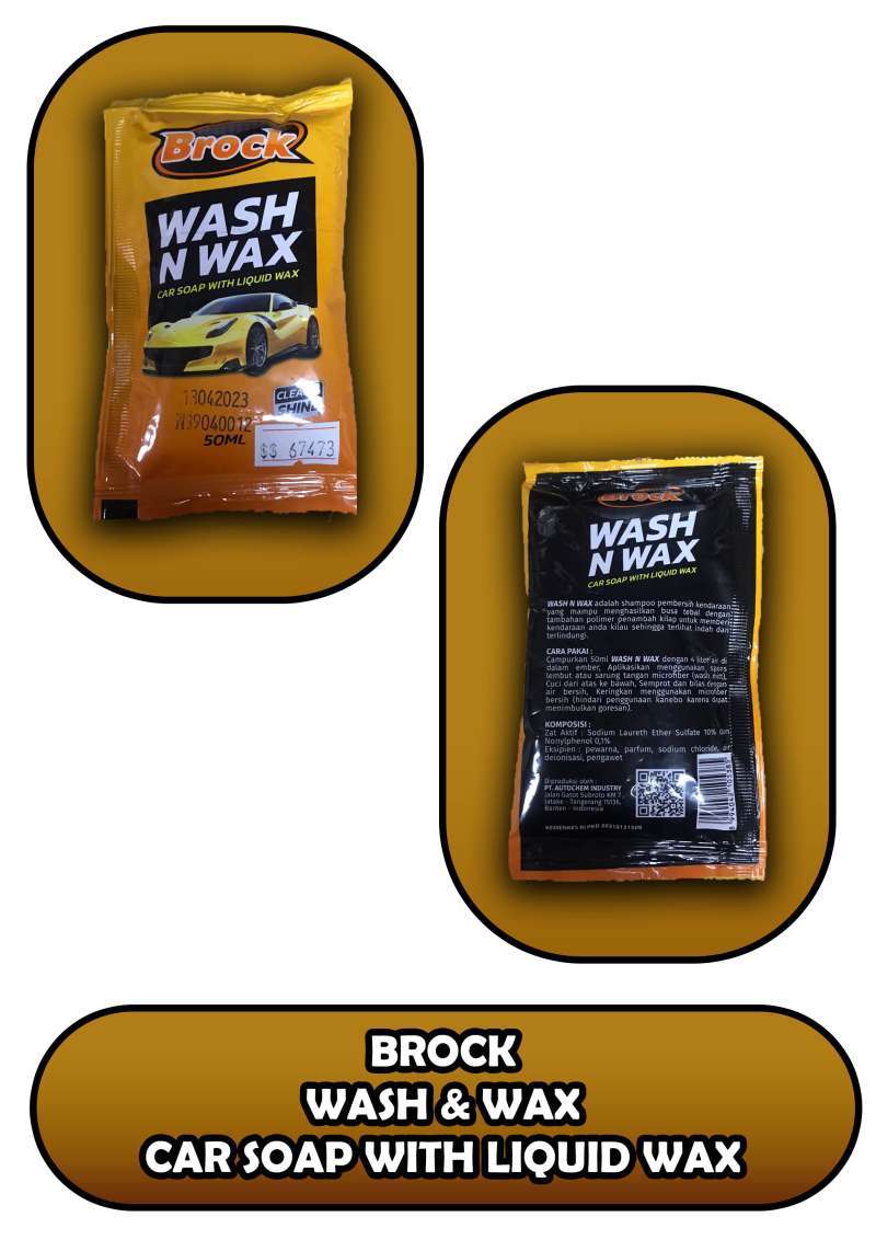 Jual Wash & Wax Brock 50 Ml - 67473 - Di Seller Jasutra Motor Store -  Jasutra Motor Official Store - Kab. Bekasi | Blibli