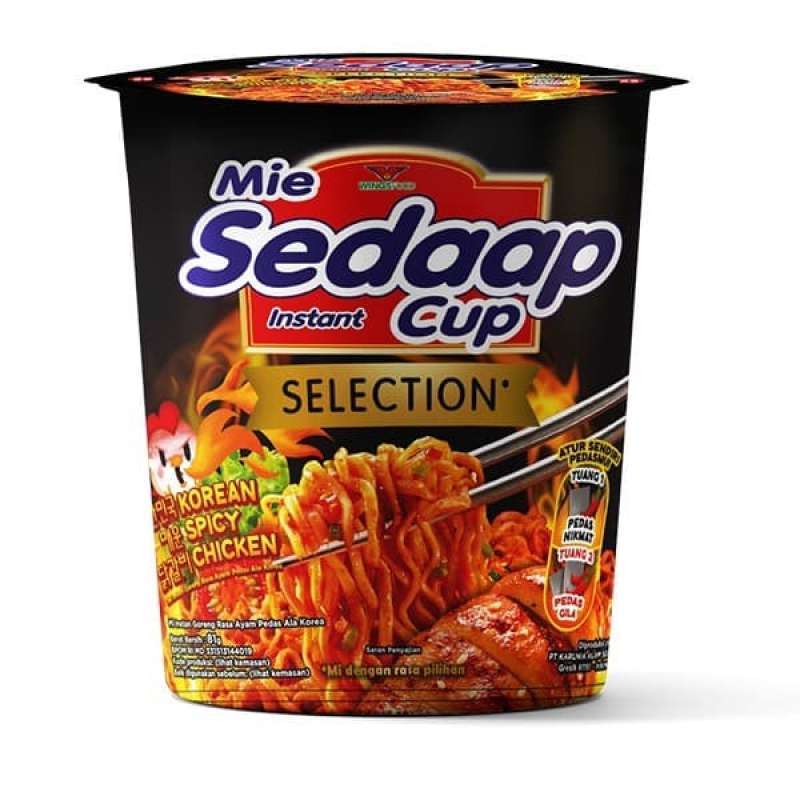 SEDAAP MIE KOREAN SPICY CHIKEN CUP 81 GR