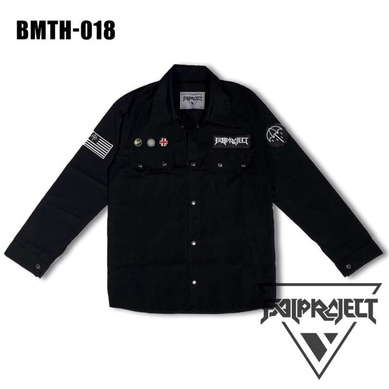 Jaket jeans full patch online