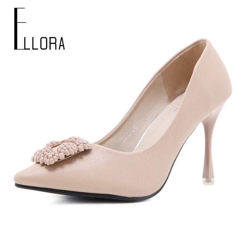 Jual BOSSINDO Sepatu High Heels Wanita Kerja Stilleto Heels Import