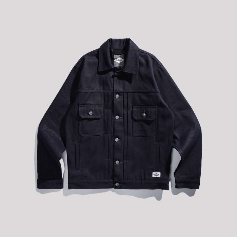 Lee Cooper Long Jacket Denim Trucker Dry Blue