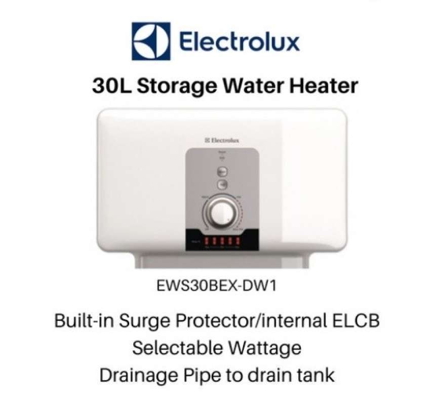 Jual Water Heater Storage Electrolux Ews 30Bex / Ews 30 Bex / Ews30Bex-Dw1  - Multicolor di Seller Erazel Storee - Kalibata, Kota Jakarta Selatan |  Blibli