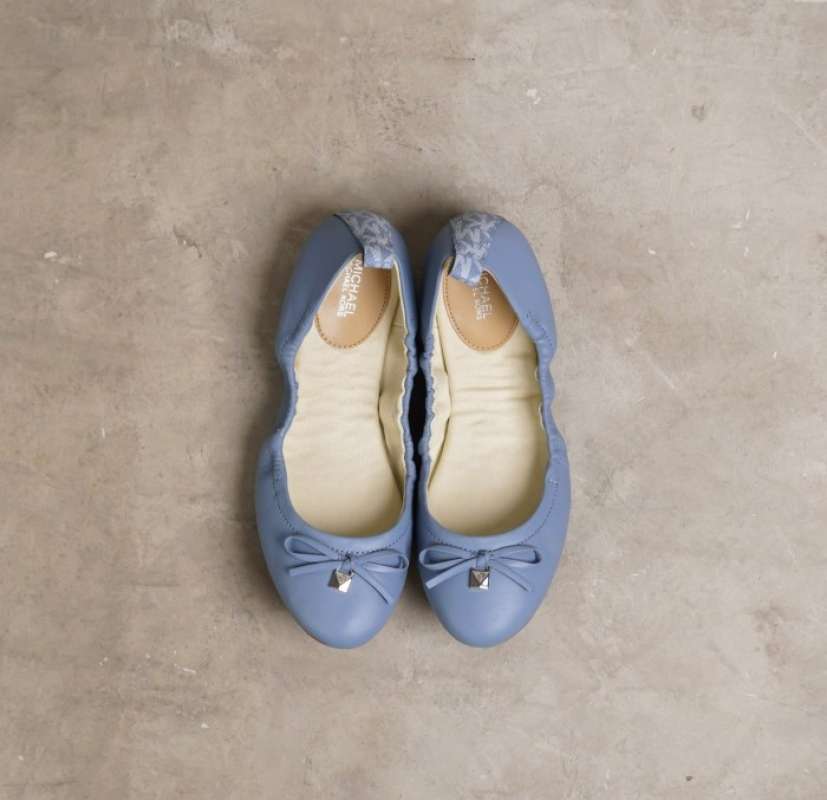 Michael kors online blue flat shoes