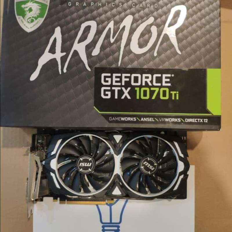 Promo VGA MSI GTX 1070Ti ARMOR 8G Diskon 33% di Seller KomputerMu Store  Tugu Selatan, Kota Jakarta Utara Blibli