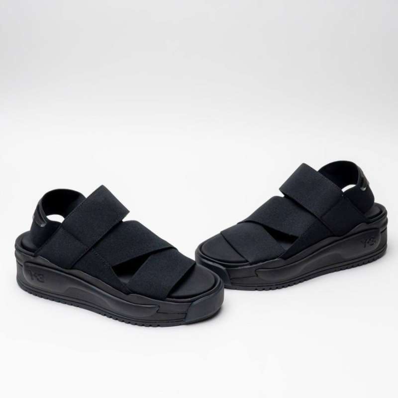 Jual Y-3 Rivalry Sandals Slip On Black Di Seller Brandluxid