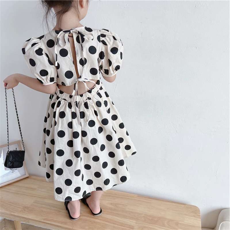 Gaun polkadot shop