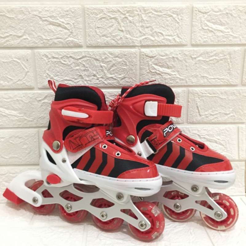 Promo Sepatu Roda Anak M Full Set Biru Diskon 25% Di Seller