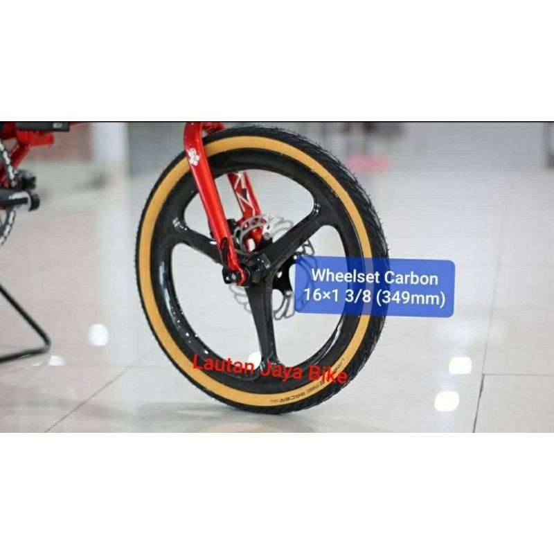 Wheelset carbon hot sale sepeda lipat
