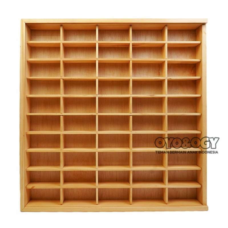 Jual Rak Display Kayu Mobil Mobilan Diecast Hotwheels 50 Wooden