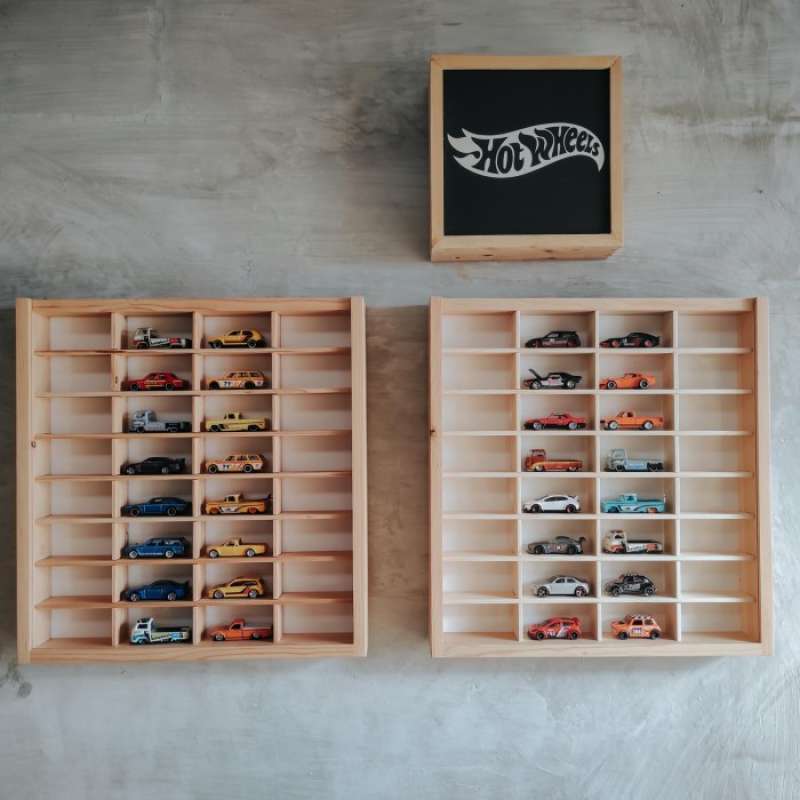 Rak sale hotwheels kayu