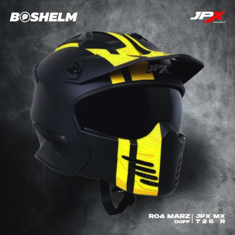 Promo Helm Cross Jpx Mx 726r Black Doff Helm Full Face Sni Marz Black Doff Diskon 25 Di Seller Garage Store Pondok Kacang Timur Kota Tangerang Selatan Blibli