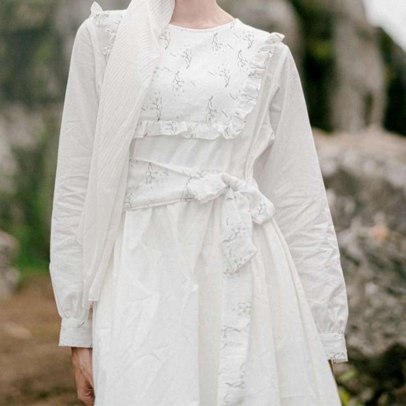 Dress putih casual outlet