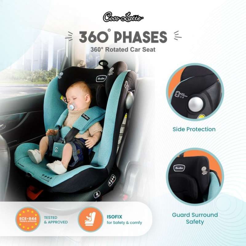 Carseat Cocolatte 360Â° Phases Isofix Kursi Mobil Bayi
