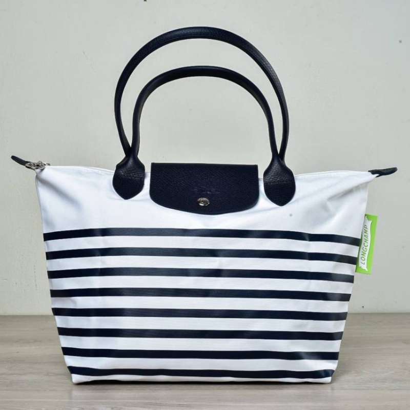 Longchamp striped bag sale