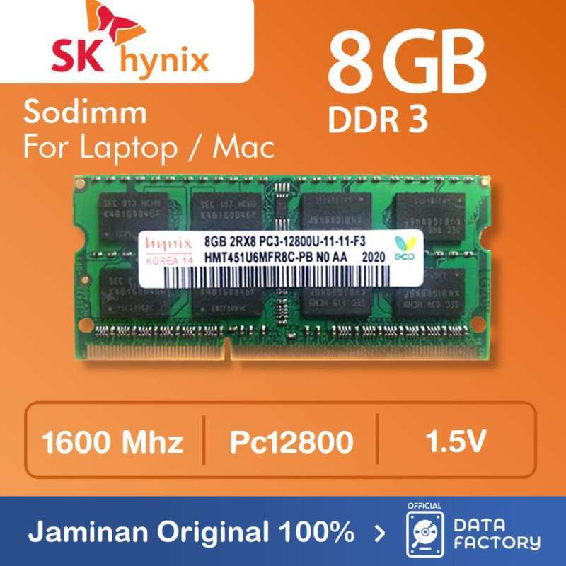 Jual Ram Laptop Hynix Ddr3 8gb Pc12800 1600mhz Sodimm 1.5v Memory Non L Di Seller Datafactory Wonorejo Kota Surabaya Blibli