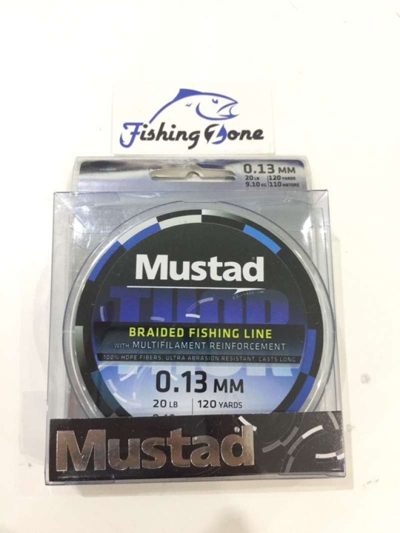 Promo Mustad Thor Braided Fishing Line 110M - 20Lb/9.10Kg (Blue) Diskon 23%  di Seller Manunggal Djaya Store - Petojo Utara, Kota Jakarta Pusat