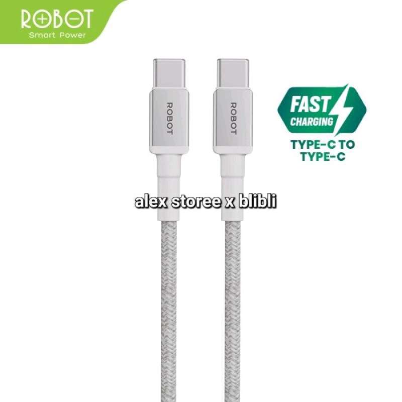 Robot RSCC120 Kabel Data Type C to C Fast Charging 60W Android Charger Cable