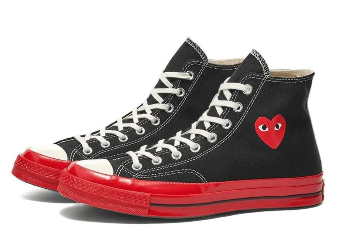Cdg black high tops outlet