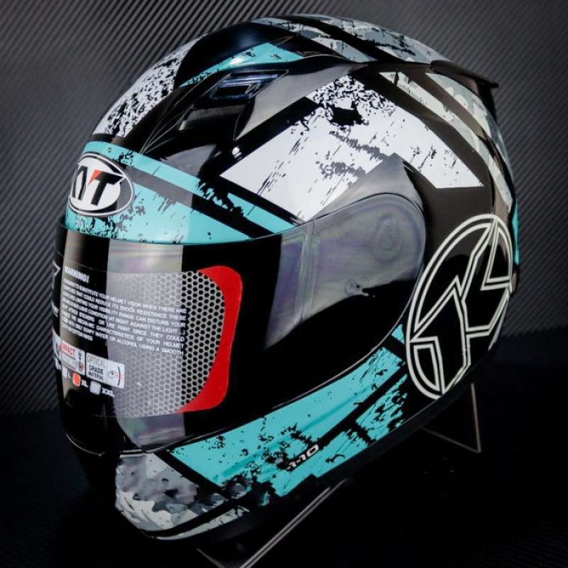 Helm kyt full face r10 aqua sales