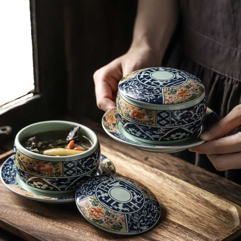 Promo Dragon Soup Bowl Chinese Soup Bowl Set Mangkok Keramik