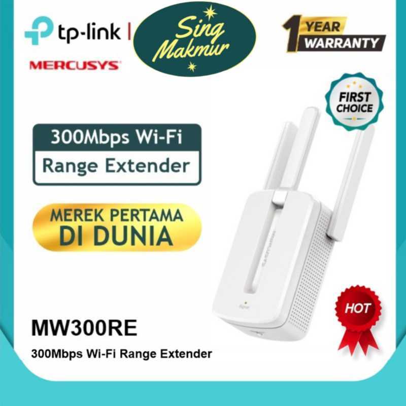 Promo Mercusys Mw300re 300mbps Signal Amplifier Wifi Amplifier