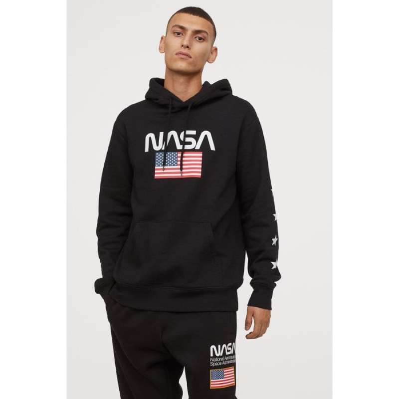 Jual Hoodie Jaket NASA FLAG H M HNM Original Unisex di Seller