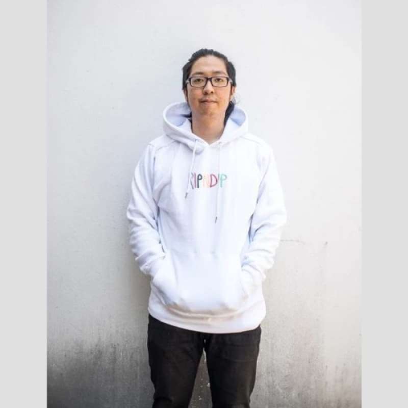 Ripndip multi hoodie white on sale