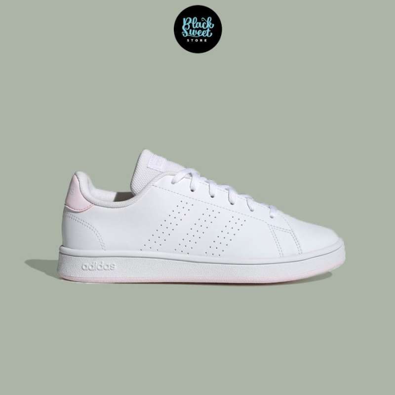 Adidas advantage hot sale white pink